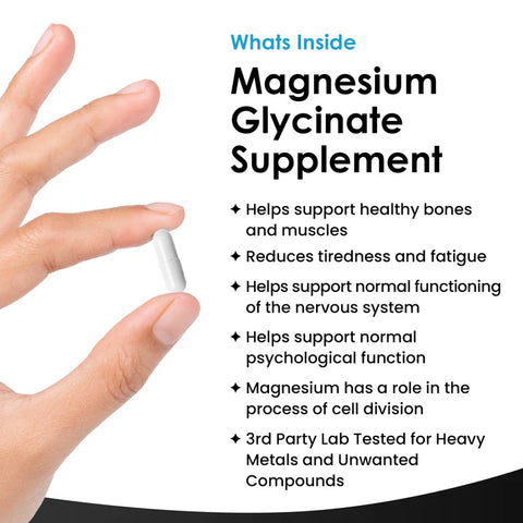 Magnesium Glycinate - High Strength - UK Made
