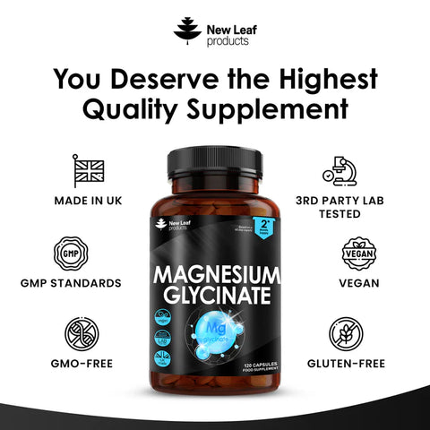 Magnesium Glycinate - High Strength - UK Made