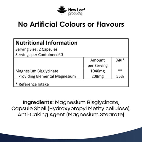 Magnesium Glycinate - High Strength - UK Made