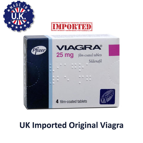 UK Original Viagra 25mg 4 Tablets