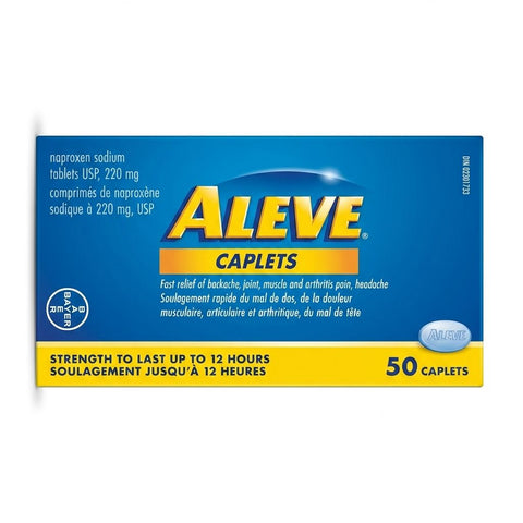 Aleve Painkiller / Fever Reducer Tablets, 50 tablets