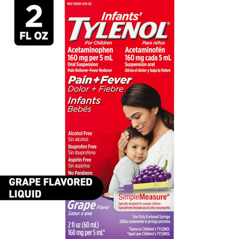 Tylenol Infants Fever & Pain Grape Flavour 60ml