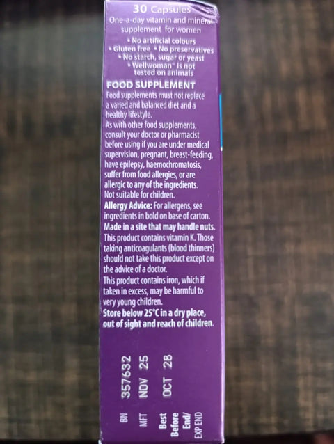 UK Vitabiotics Wellwoman Original