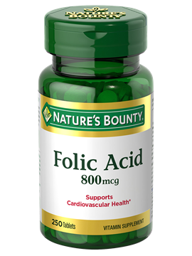 Nature's Bounty Folic Acid 800mcg 250 tabs
