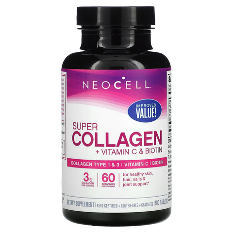 NeoCell Super Collagen + C & Biotin 180 Tablets