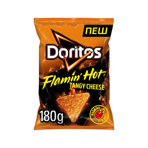 Doritos Flamin' Hot Tangy Cheese Sharing Tortilla Chips Crisps 180g