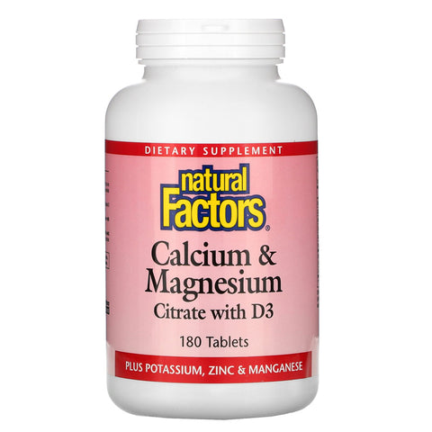 Natural Factors Calcium & Magnesium Citrate with D3