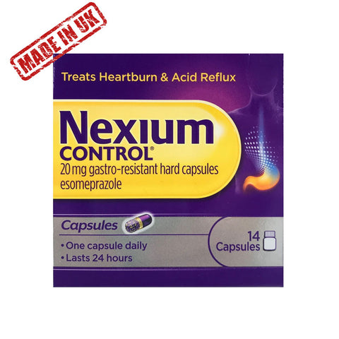 UK Nexium Control 20mg Esomeprazole 14 Caps