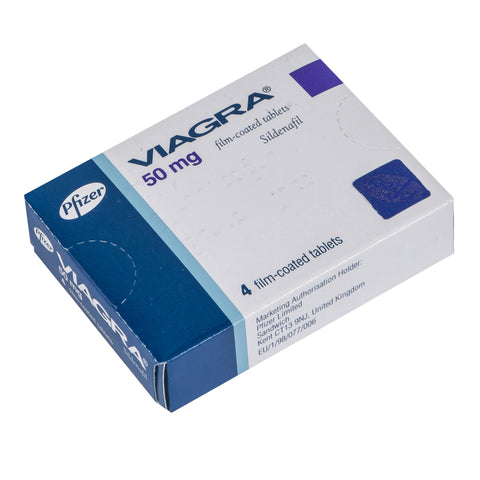 UK Original Viagra 50mg 4 Tablets