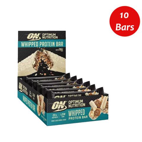 OPTIMUM NUTRITION WHIPPED PROTEIN BAR - PEANUT & SALTED CARAMEL 60G Box