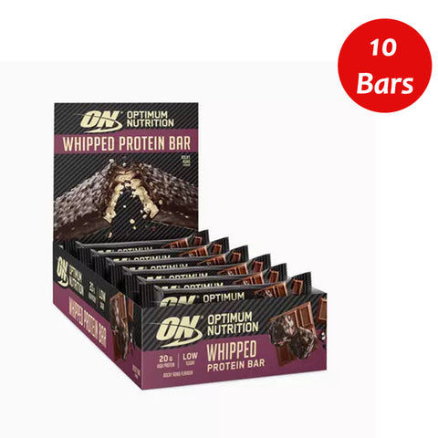 OPTIMUM NUTRITION WHIPPED PROTEIN BAR - ROCKY ROAD 60G Box