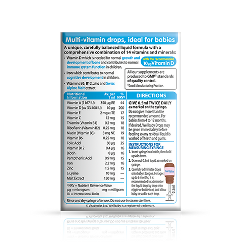 Vitabiotics Wellbaby Multi-vitamin Drops