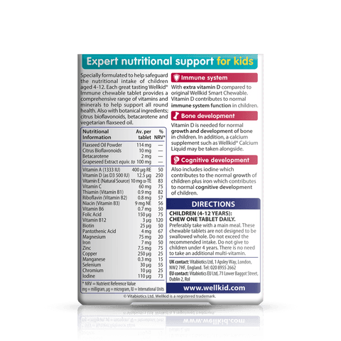 Vitabiotics Wellkid Immune Chewable