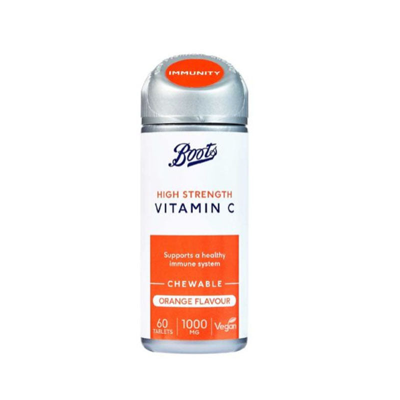 Boots Vitamin C High Strength Chewable 1000mg 60Tablets Medical Mart Pharmacy & Smart Store