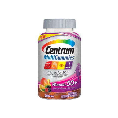 Centrum MultiGummies Women 50+ Multivitamin Supplement Gummies, 130 Count
