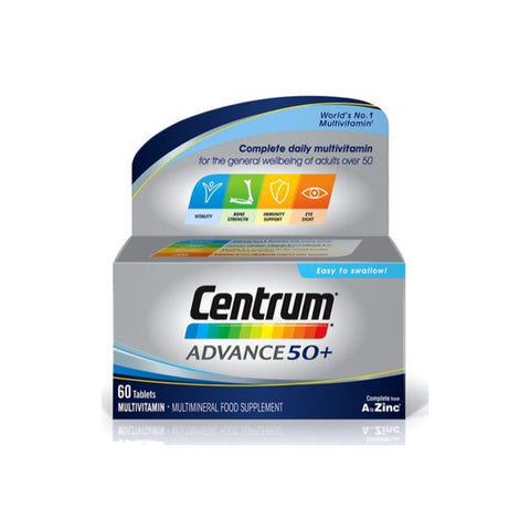 Centrum Advance 50+ A to Z Multivitamins & Minerals 60 Tablets