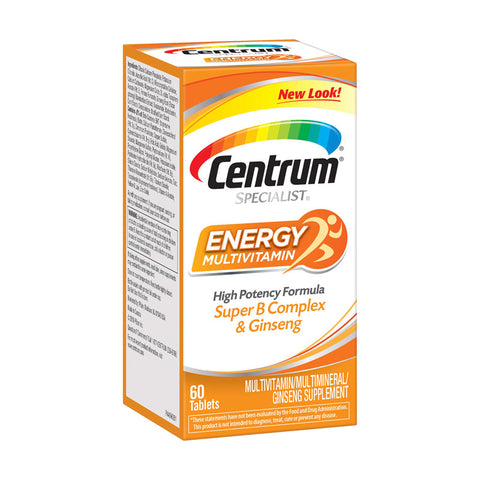 Centrum Specialist Energy Multivitamin 60 Tablets
