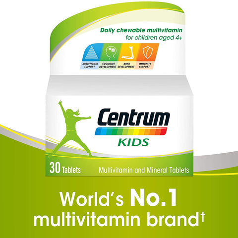 Short Expiry Centrum Kids Chewable 30 Tabs 03/2023