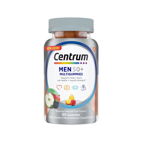 Centrum Men50+MultiGummies, 80 Count