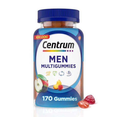 Centrum MultiGummies Men Multivitamin Supplement Gummies, 170 Count