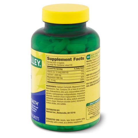 Spring Valley Calcium & Magnesium Citrate with D3 250 CT