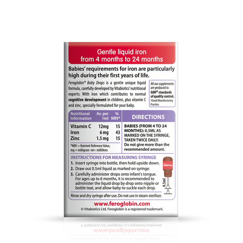 Vitabiotics Feroglobin Baby Drops