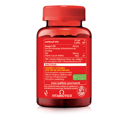 Vitabiotics Wellkid Marvel Omega-3 with Vitamin D