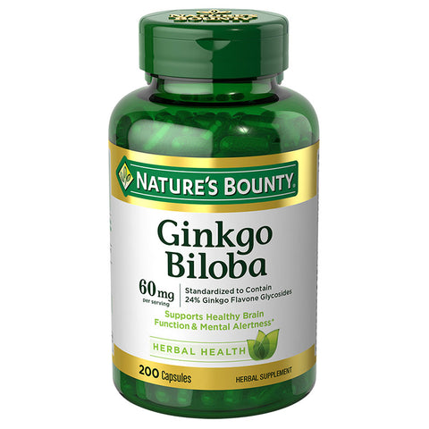 Nature's Bounty Ginkgo Biloba 60mg