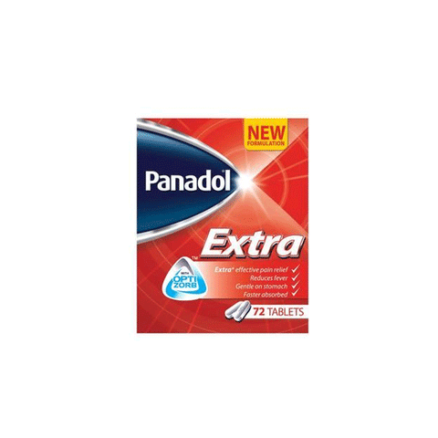 Panadol Extra With Optizorb, 72 Tablets