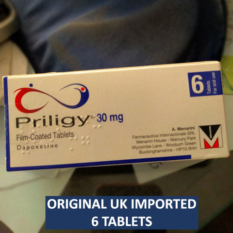 UK Original Priligy 30mg 6 Tablets