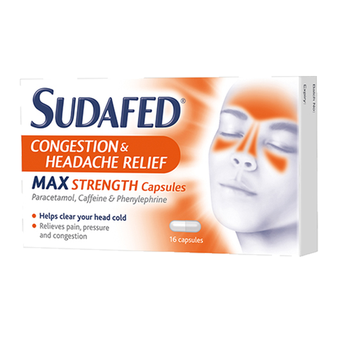 Sudafed Congestion & Headache Relief Capsules