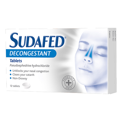 Sudafed Decongestant Tablets