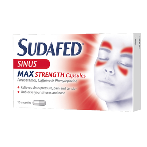 Sudafed Sinus Max Strength Capsules 16s