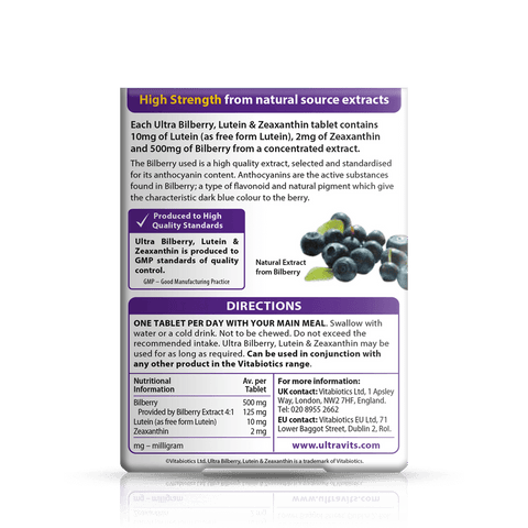 UK Ultra Bilberry Lutein & Zeaxanthin